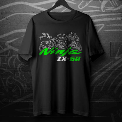 Kawasaki Ninja ZX-6R 2009-2025 Inspired T-Shirt - Motorcycle Tee Shirt for Riders