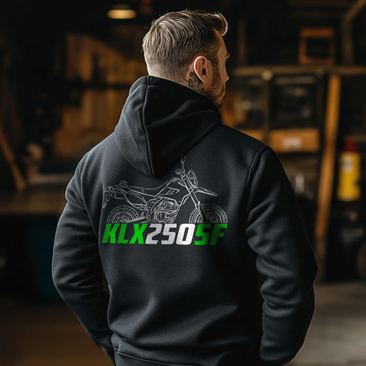 Kawasaki KLX250SF 2009 - 2010 Inspired Hoodie - Motorcycle Sweatshirt for Riders