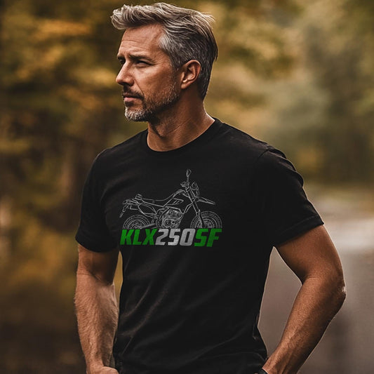 Kawasaki KLX250SF 2009 - 2010 Inspired T-Shirt - Motorcycle Tee Shirt for Riders
