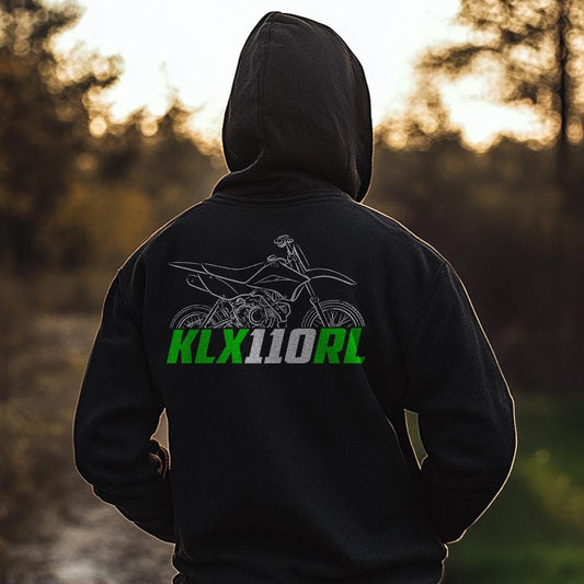 Kawasaki KLX110RL 2021 - 2025 Inspired Hoodie - Motorcycle Sweatshirt for Riders