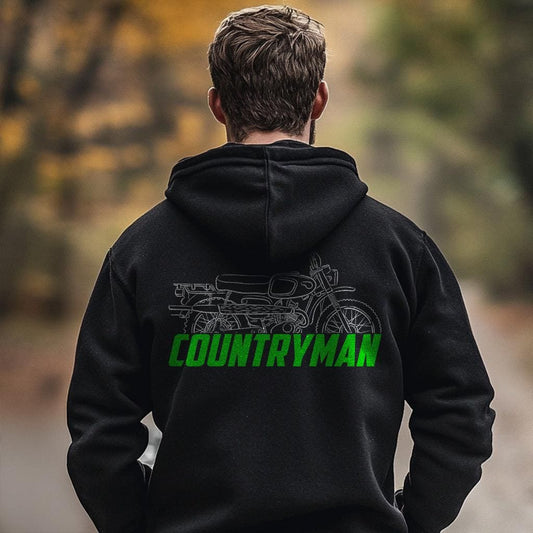 Kawasaki 90 Countryman G1TR 1968 Inspired Hoodie - Motorcycle Sweatshirt for Riders