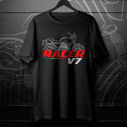 Moto Guzzi V7 Racer 2011 - 2014 Inspired T-Shirt - Motorcycle Tee Shirt for Riders