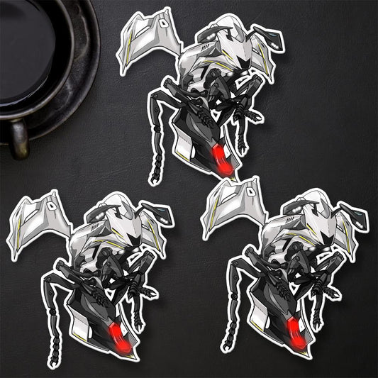 Yamaha YZF-R6 2017-19 Inspired Stickers - Set of 3 Motorcycle Decals for Rider