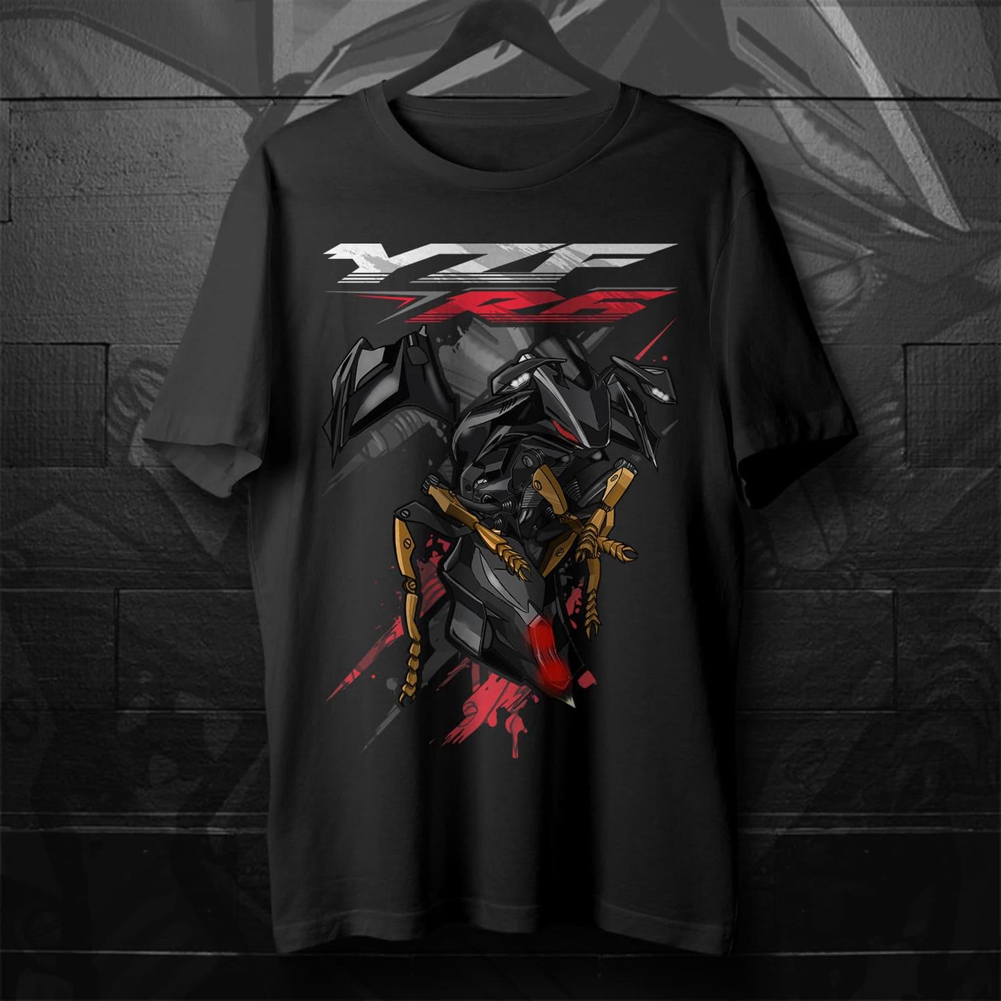 Yamaha YZF-R6 2017-19 Inspired T-Shirt - Motorcycle Tee Shirt for Riders