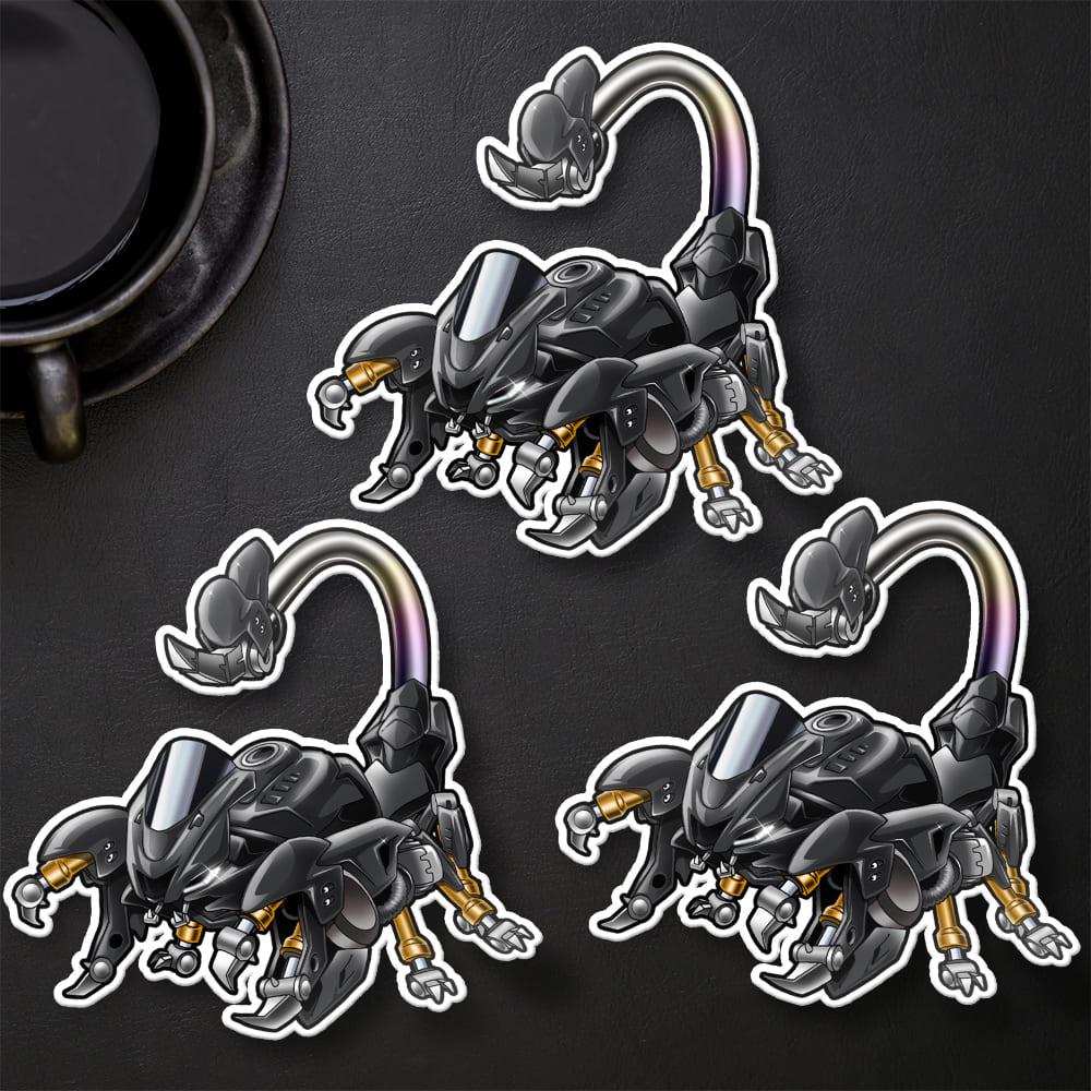 Yamaha YZF-R6 2020 Inspired Stickers - Set of 3 Motorcycle Decals for Rider