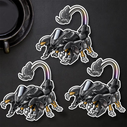 Yamaha YZF-R6 2020 Inspired Stickers - Set of 3 Motorcycle Decals for Rider