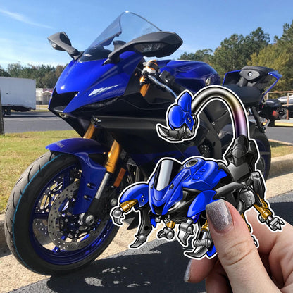 Yamaha YZF-R6 2017-19 Inspired Stickers - Set of 3 Motorcycle Decals for Rider