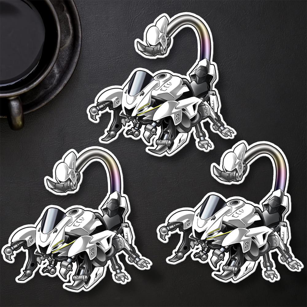 Yamaha YZF-R6 2017-19 Inspired Stickers - Set of 3 Motorcycle Decals for Rider