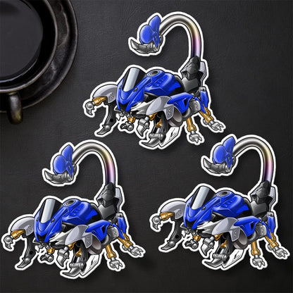 Yamaha YZF-R6 2020 Inspired Stickers - Set of 3 Motorcycle Decals for Rider