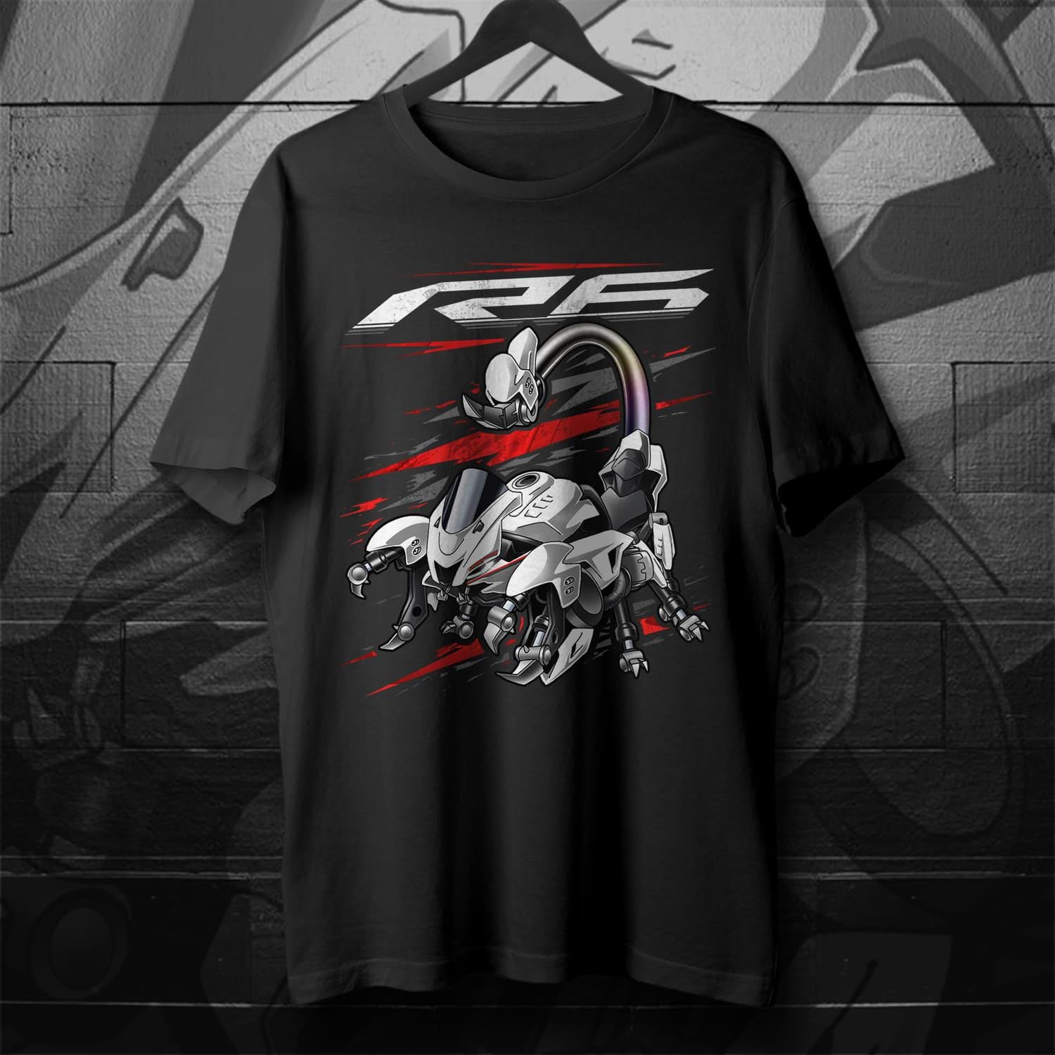 Yamaha YZF-R6 2017-19 Inspired T-Shirt - Motorcycle Tee Shirt for Riders