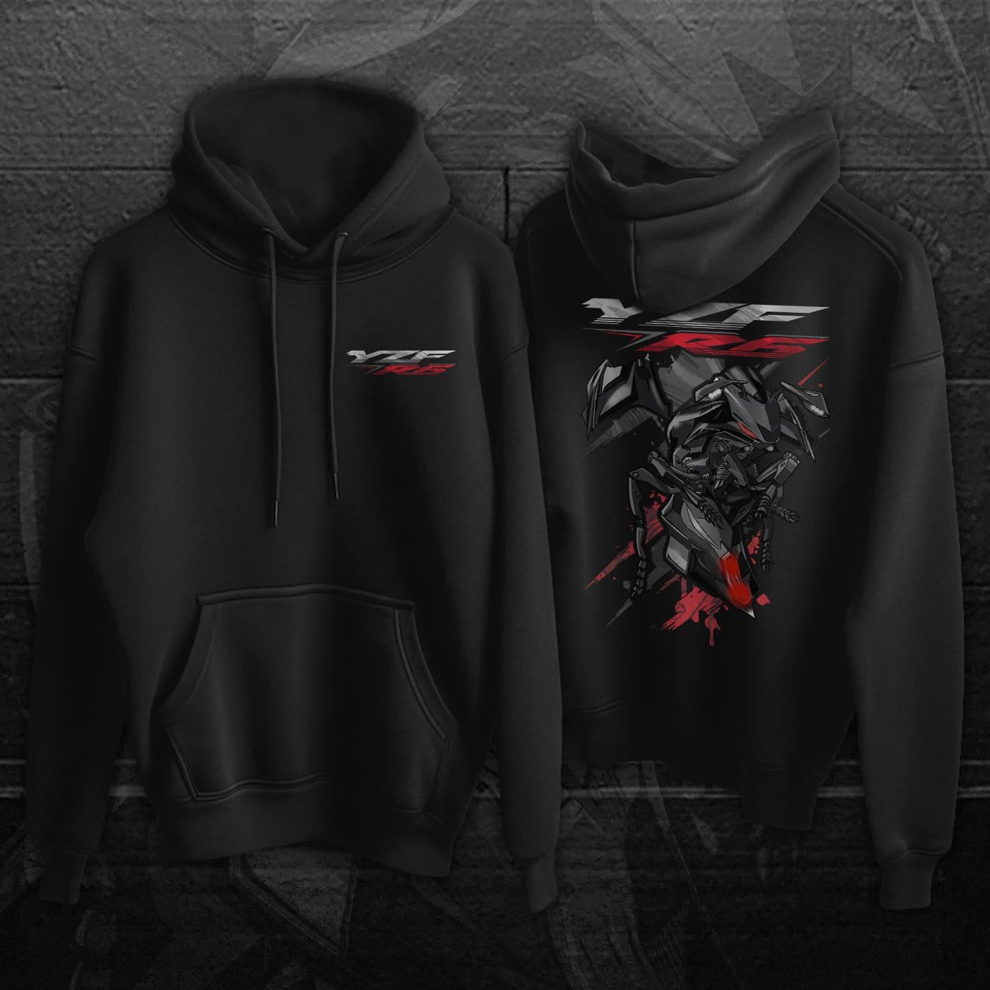 Yamaha YZF-R6 2017-19 Inspired Hoodie - Motorcycle Sweatshirt for Riders