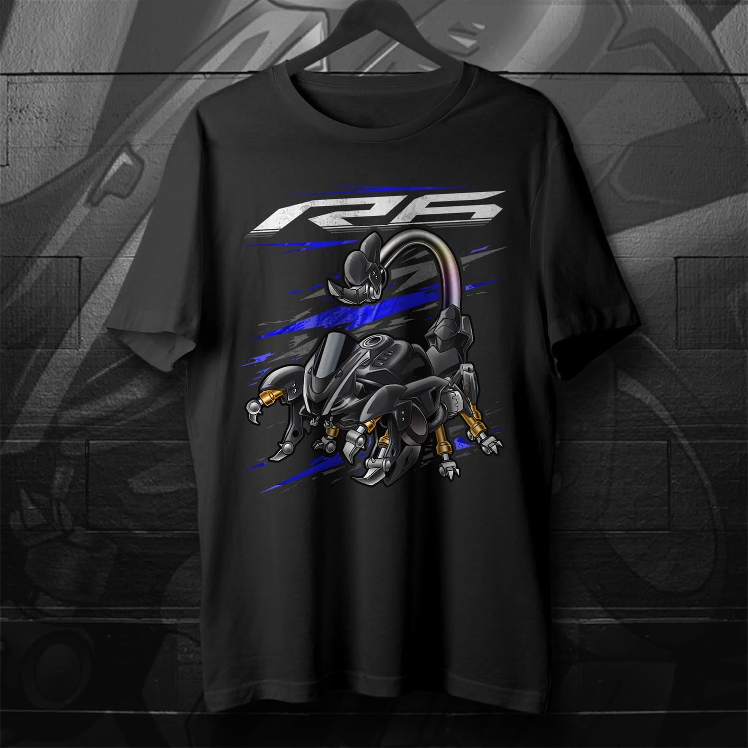 Yamaha YZF-R6 2017-19 Inspired T-Shirt - Motorcycle Tee Shirt for Riders