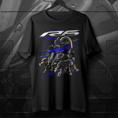 Yamaha YZF-R6 2017-19 Inspired T-Shirt - Motorcycle Tee Shirt for Riders