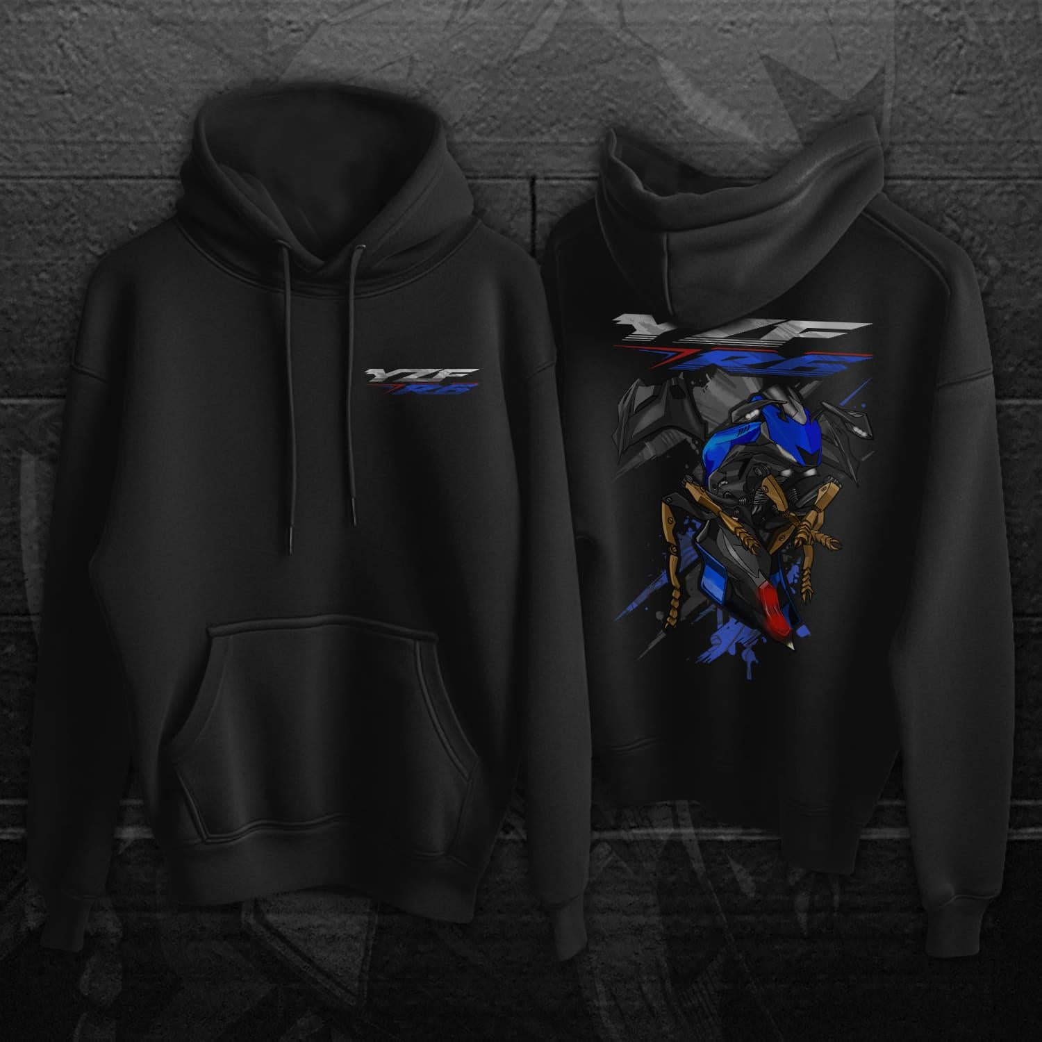 Yamaha YZF-R6 2017-19 Inspired Hoodie - Motorcycle Sweatshirt for Riders