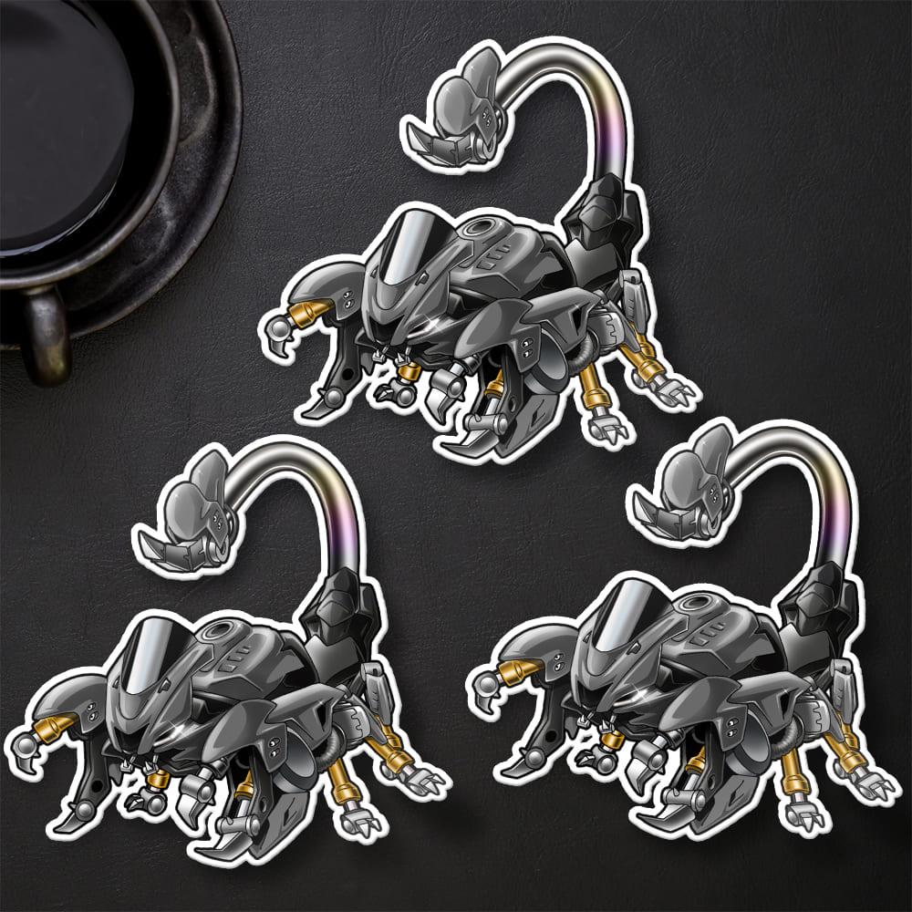 Yamaha YZF-R6 2017-19 Inspired Stickers - Set of 3 Motorcycle Decals for Rider