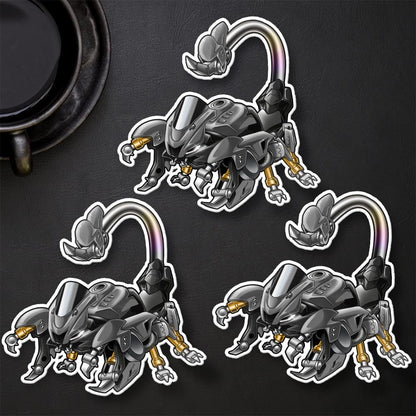 Yamaha YZF-R6 2017-19 Inspired Stickers - Set of 3 Motorcycle Decals for Rider