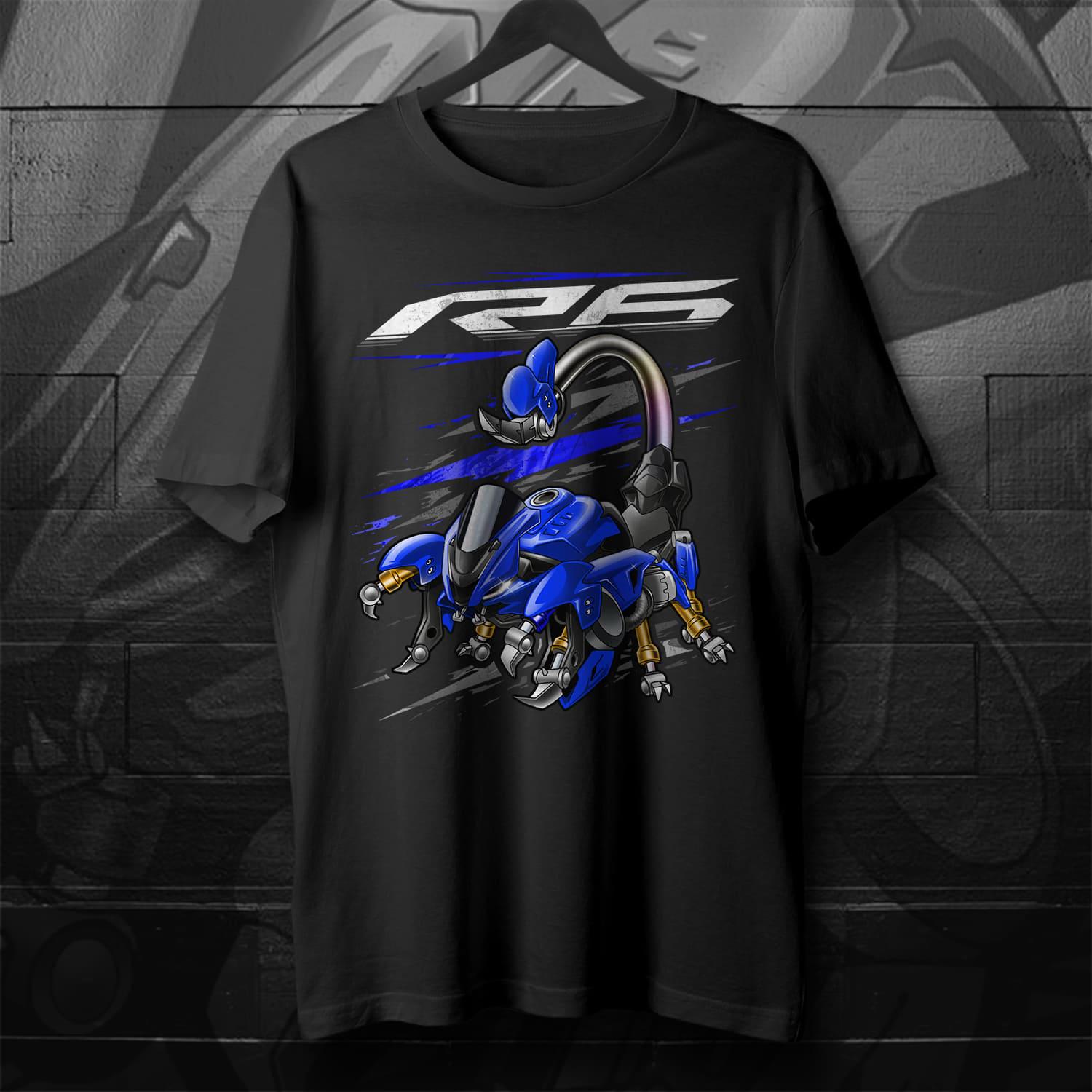 Yamaha YZF-R6 2017-19 Inspired T-Shirt - Motorcycle Tee Shirt for Riders