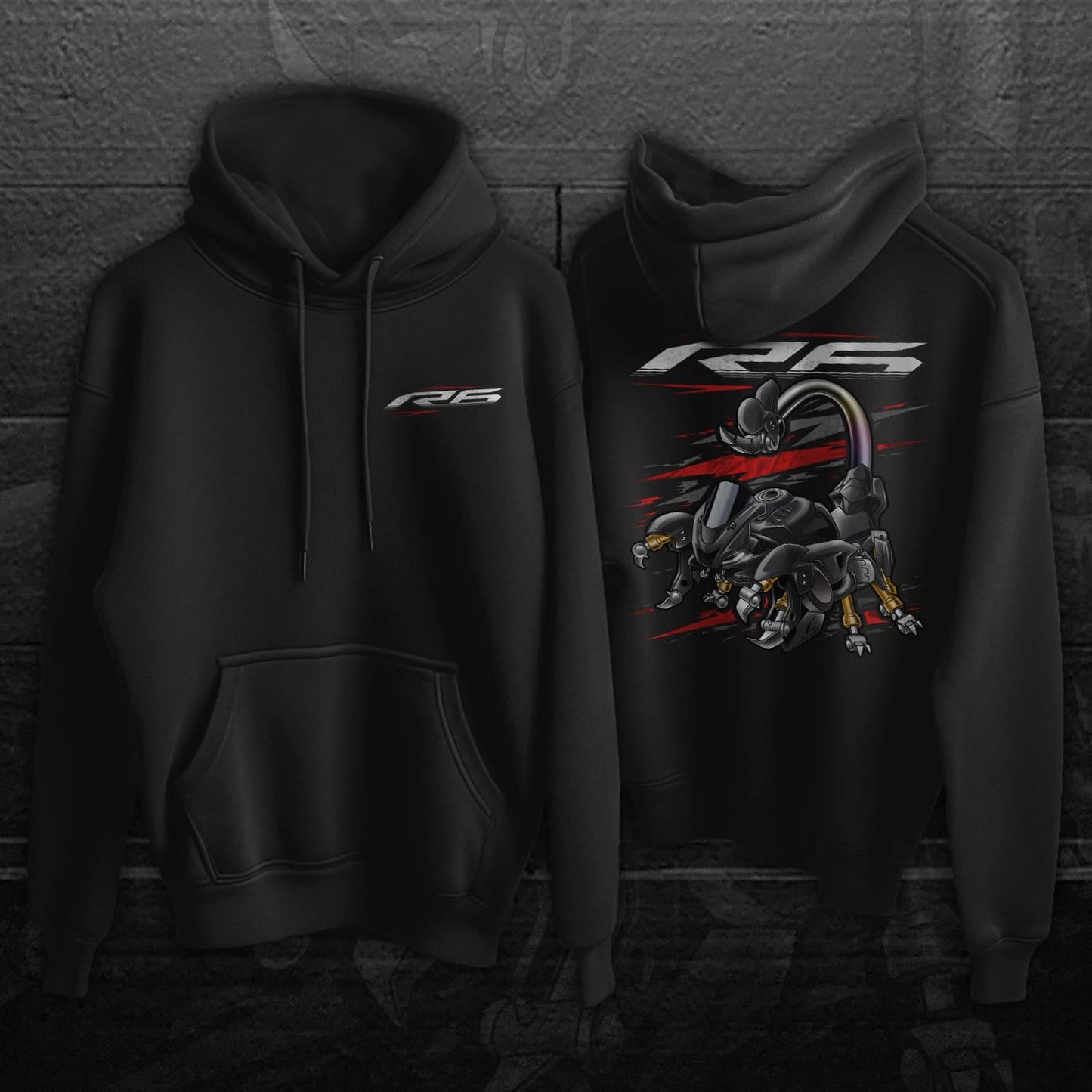 Yamaha YZF-R6 2020 Inspired Hoodie - Motorcycle Sweatshirt for Riders