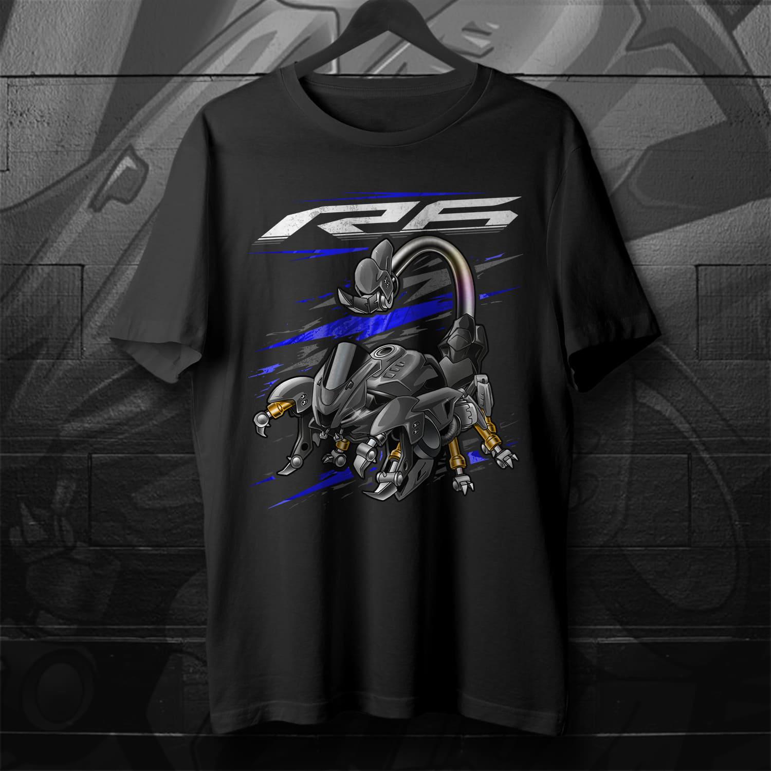 Yamaha YZF-R6 2017-19 Inspired T-Shirt - Motorcycle Tee Shirt for Riders
