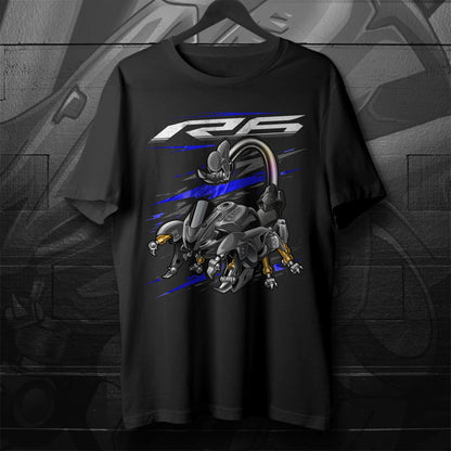 Yamaha YZF-R6 2017-19 Inspired T-Shirt - Motorcycle Tee Shirt for Riders