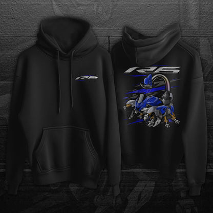 Yamaha YZF-R6 2020 Inspired Hoodie - Motorcycle Sweatshirt for Riders