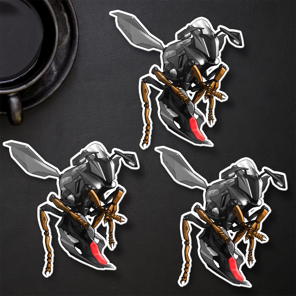 Yamaha YZF-R1 2017-19 Inspired Stickers - Set of 3 Motorcycle Decals for Riders