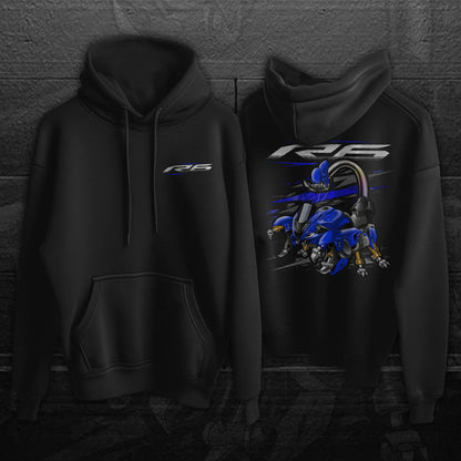 Yamaha YZF-R6 2017-19 Inspired Hoodie - Motorcycle Sweatshirt for Riders