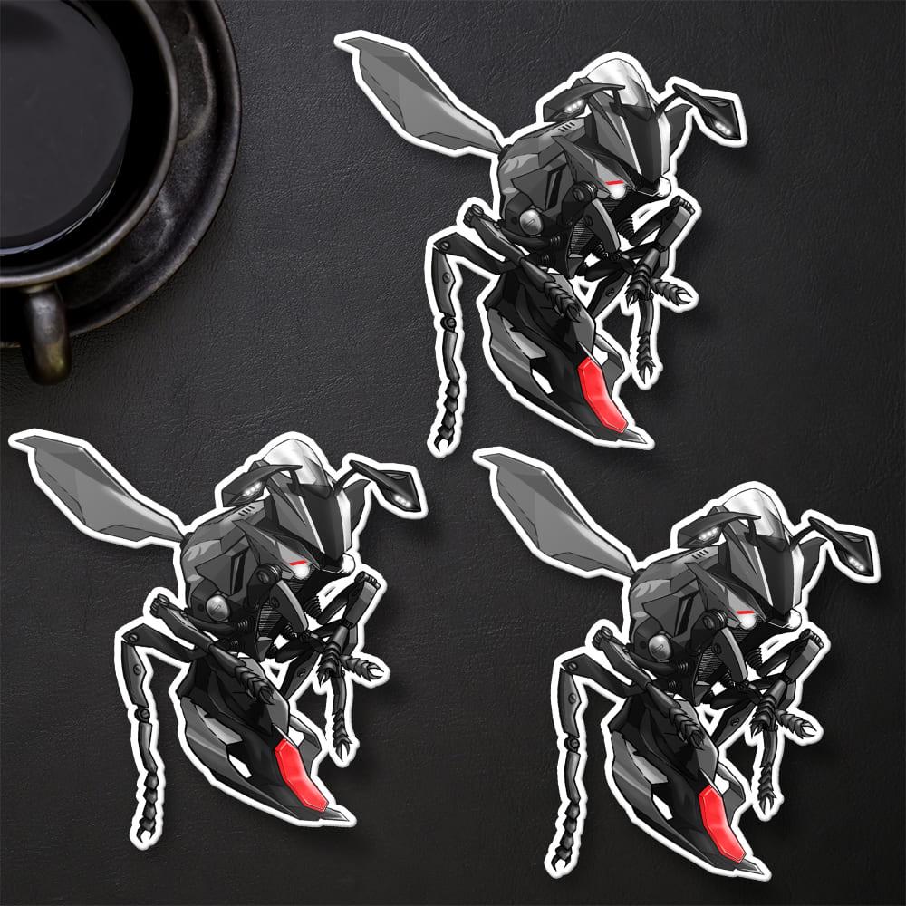 Yamaha YZF-R1 2017-19 Inspired Stickers - Set of 3 Motorcycle Decals for Riders