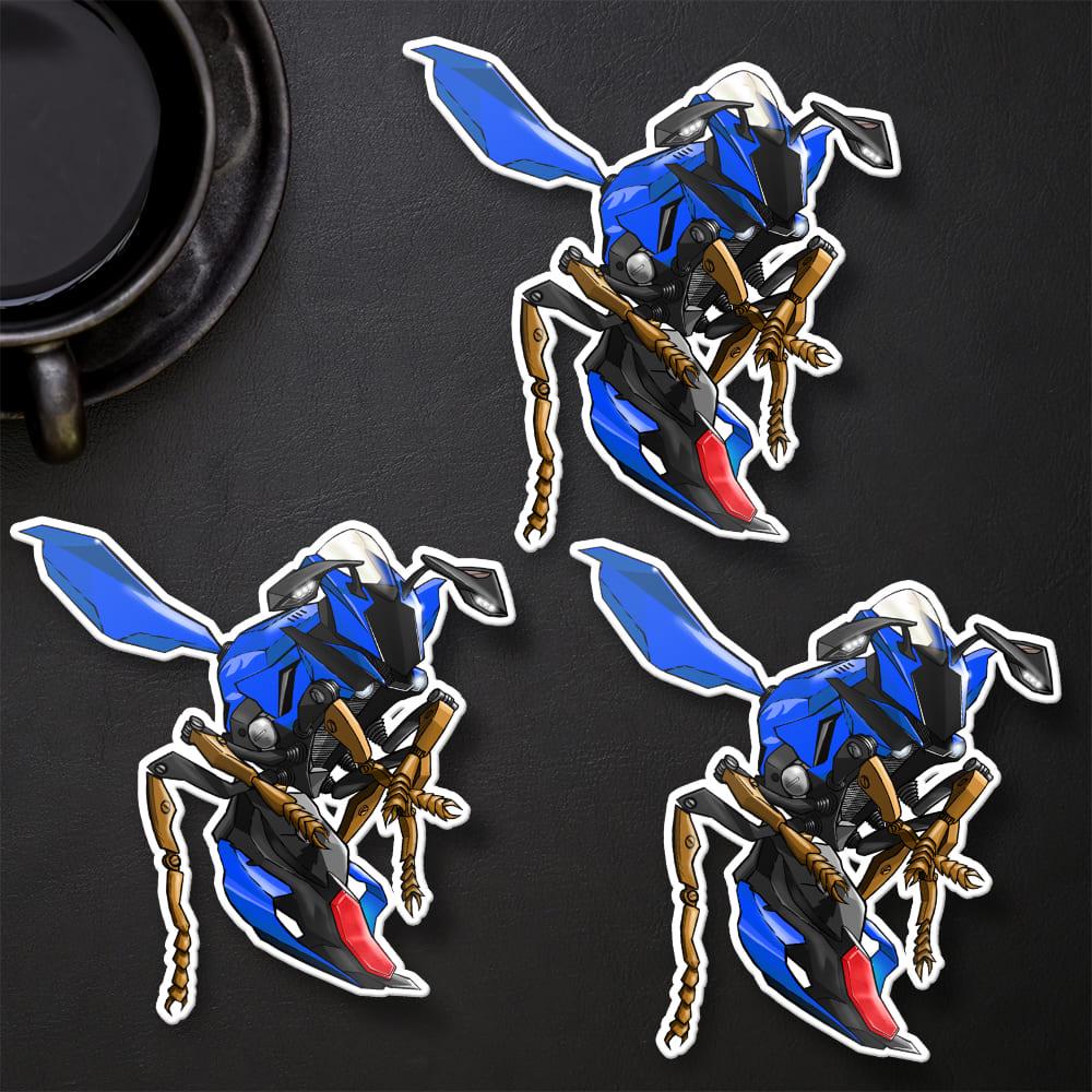 Yamaha YZF-R1 2017-19 Inspired Stickers - Set of 3 Motorcycle Decals for Riders