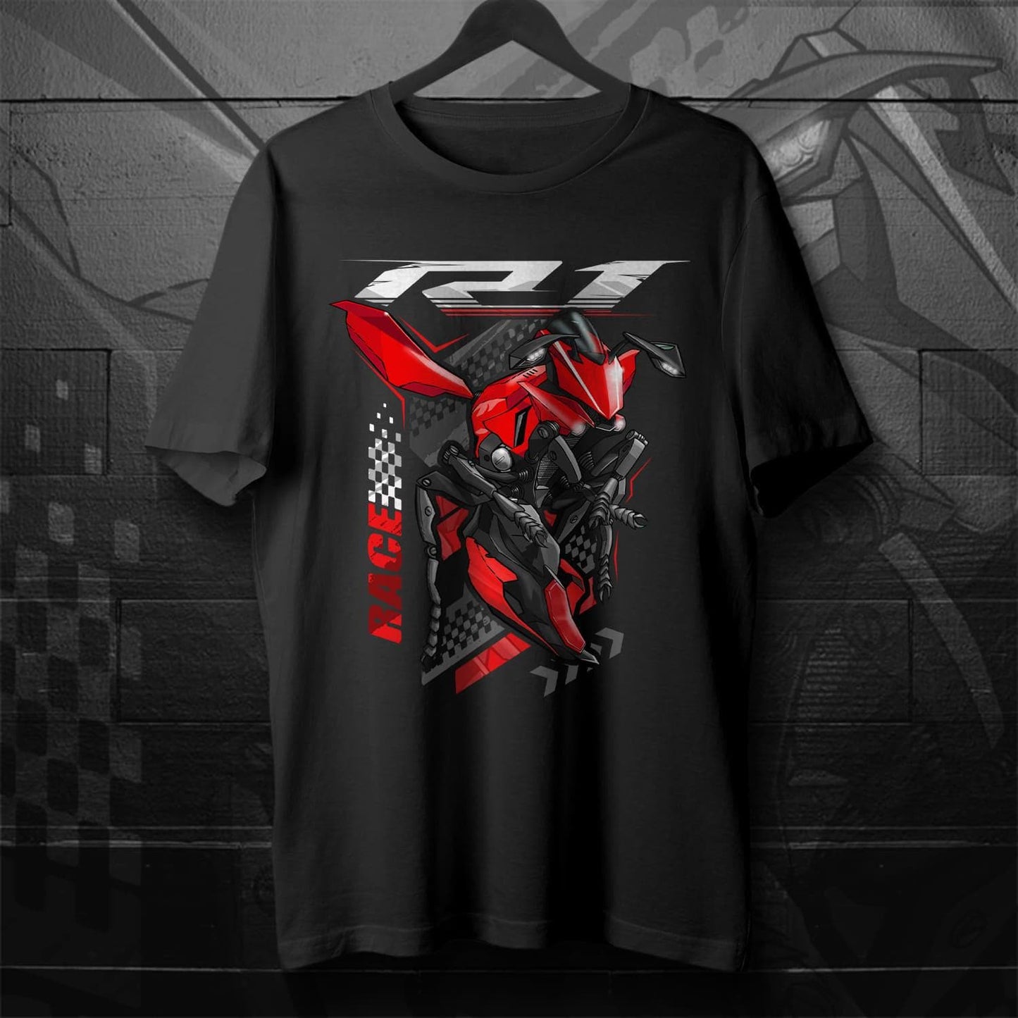Yamaha YZF-R1 2017-19 Inspired T-Shirt - Motorcycle Tee Shirt for Riders