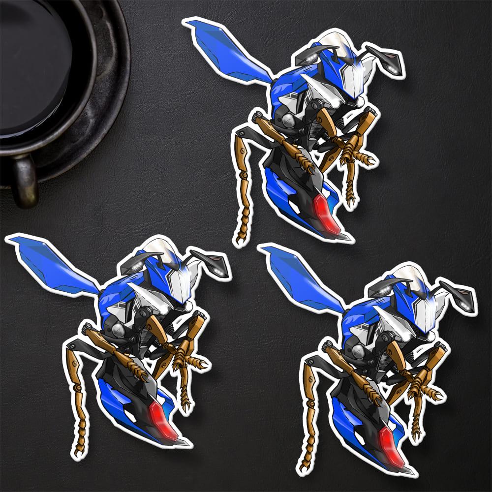 Yamaha YZF-R1 2015-17 Inspired Stickers - Set of 3 Motorcycle Decals for Riders