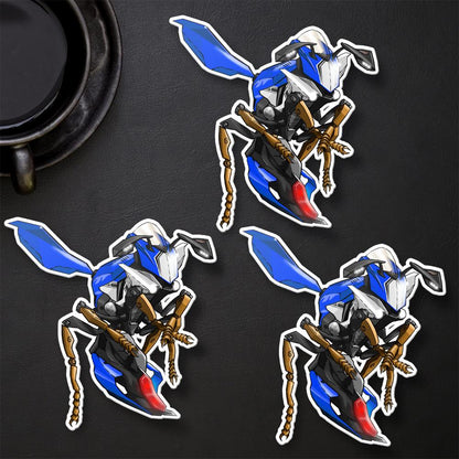 Yamaha YZF-R1 2015-17 Inspired Stickers - Set of 3 Motorcycle Decals for Riders