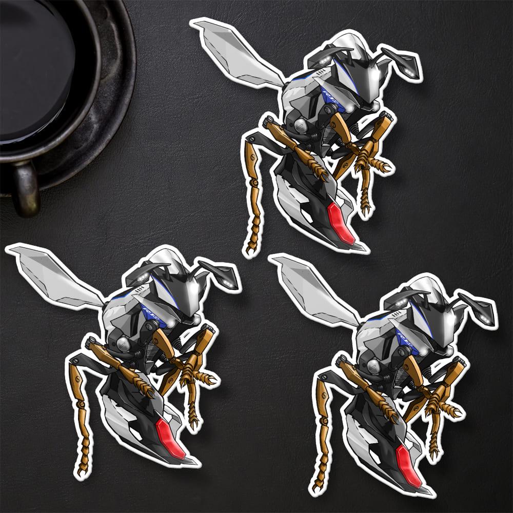 Yamaha YZF-R1 2017-19 Inspired Stickers - Set of 3 Motorcycle Decals for Riders
