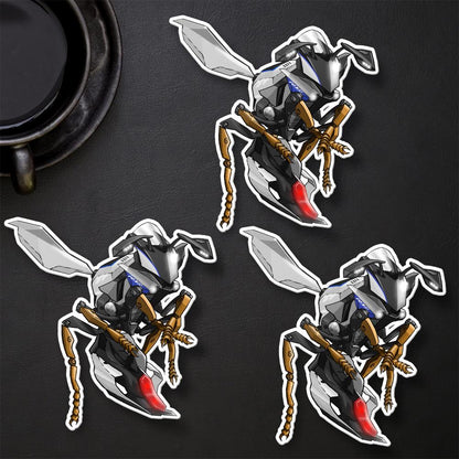 Yamaha YZF-R1 2015-17 Inspired Stickers - Set of 3 Motorcycle Decals for Riders