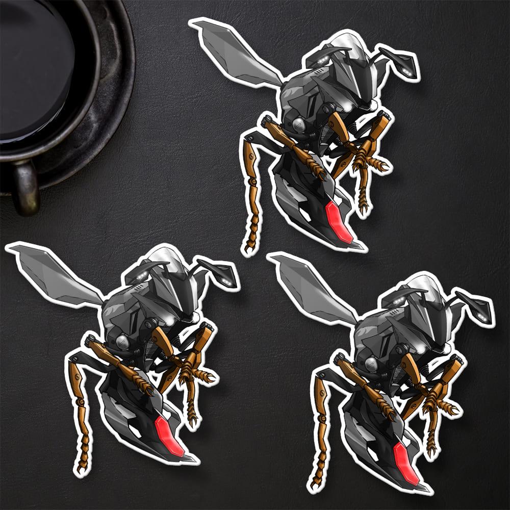 Yamaha YZF-R1 2017-19 Inspired Stickers - Set of 3 Motorcycle Decals for Riders