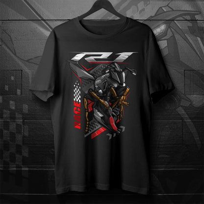 Yamaha YZF-R1 2017-19 Inspired T-Shirt - Motorcycle Tee Shirt for Riders