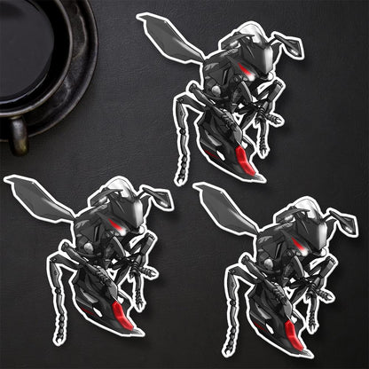 Yamaha YZF-R1 2015-17 Inspired Stickers - Set of 3 Motorcycle Decals for Riders