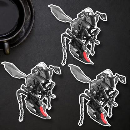 Yamaha YZF-R1 2015-17 Inspired Stickers - Set of 3 Motorcycle Decals for Riders