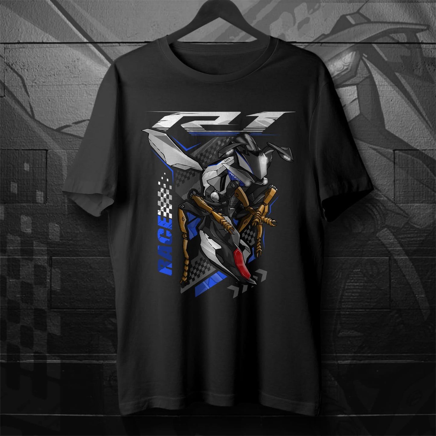 Yamaha YZF-R1 2017-19 Inspired T-Shirt - Motorcycle Tee Shirt for Riders