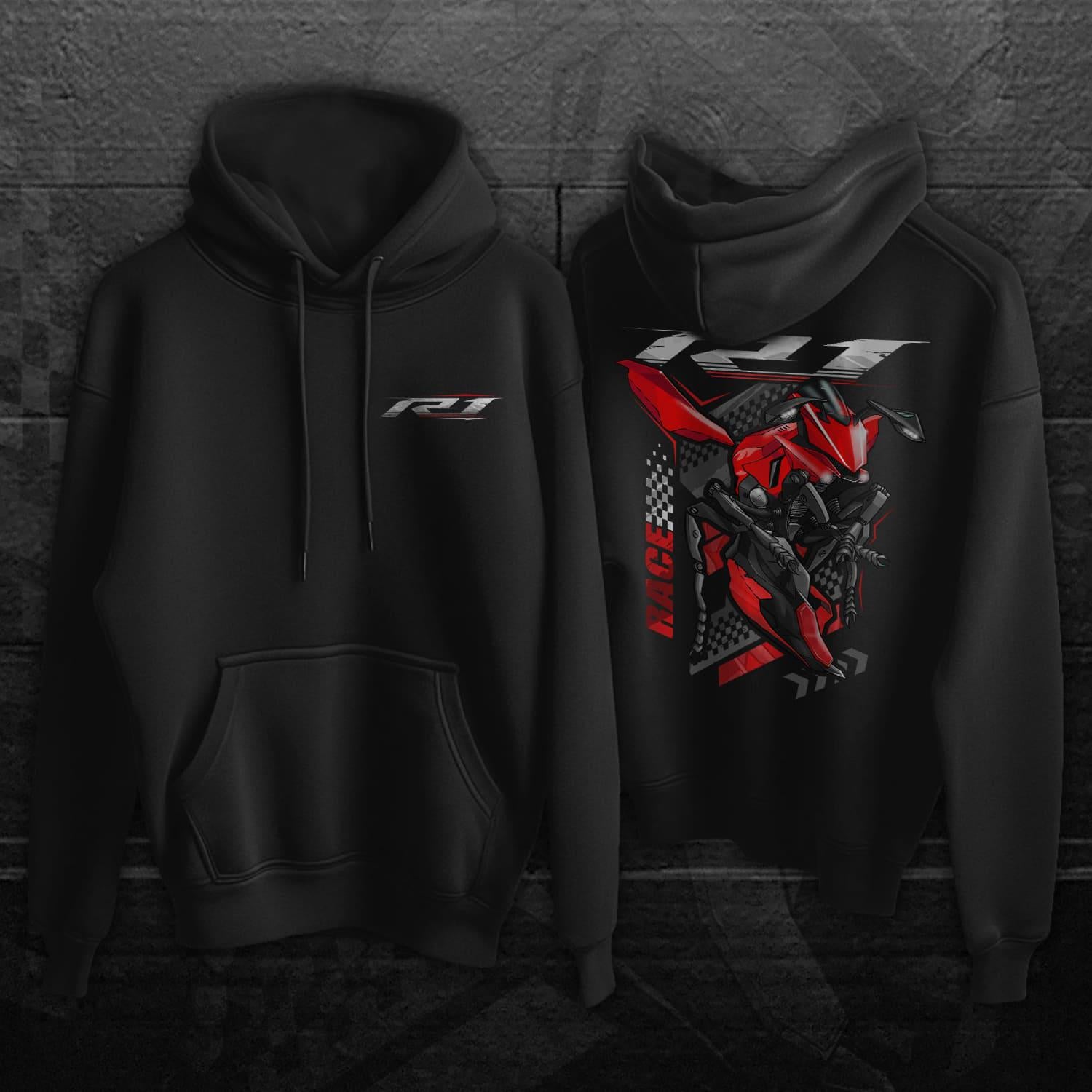 Yamaha YZF-R1 2017-19 Inspired Hoodie - Motorcycle Sweatshirt for Riders