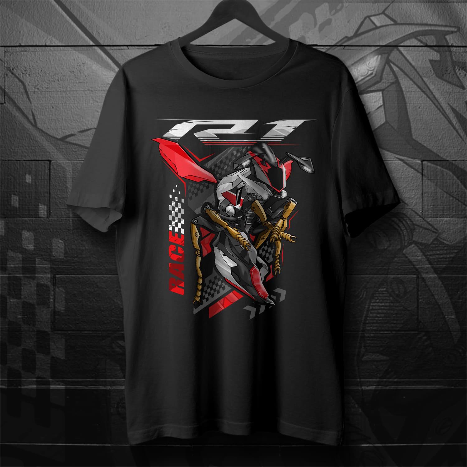 Yamaha YZF-R1 2017-19 Inspired T-Shirt - Motorcycle Tee Shirt for Riders
