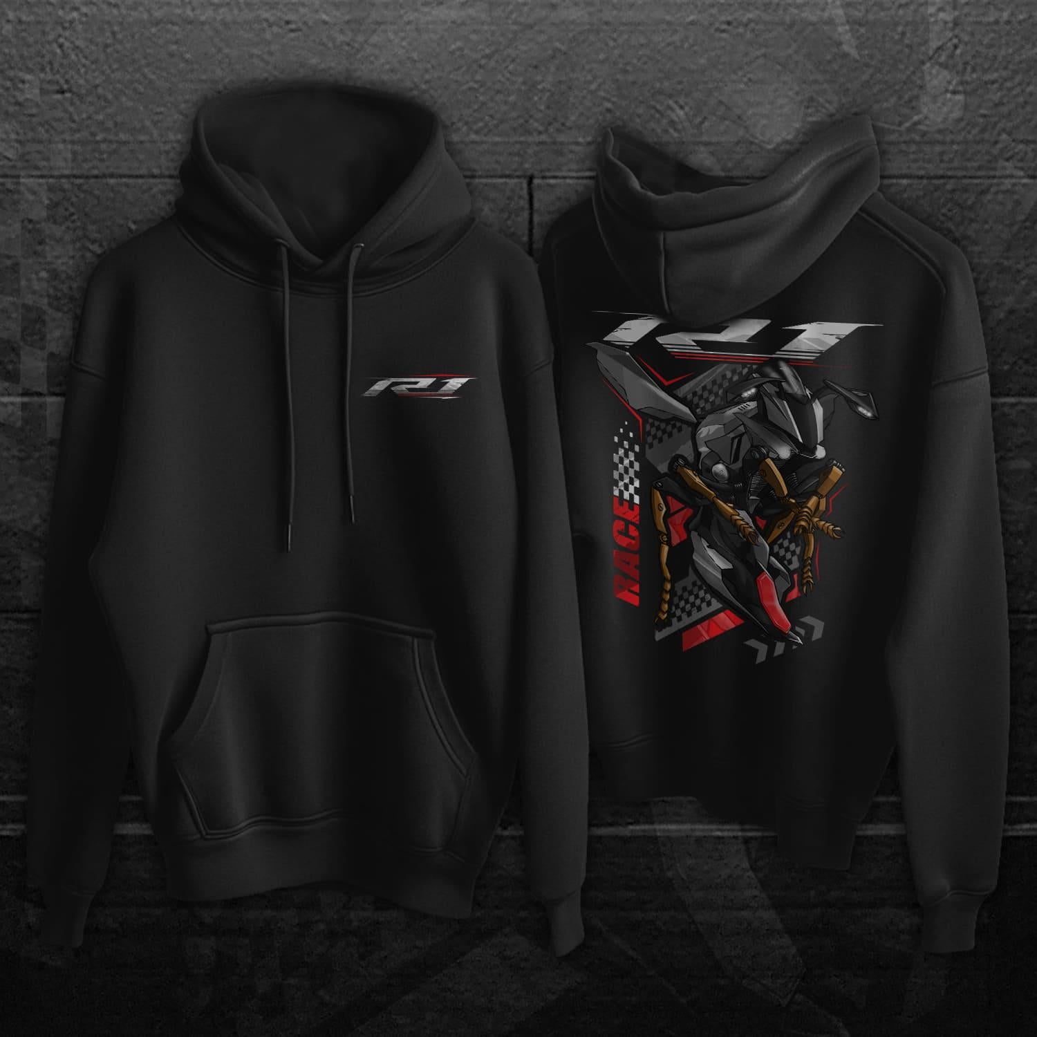 Yamaha YZF-R1 2017-19 Inspired Hoodie - Motorcycle Sweatshirt for Riders