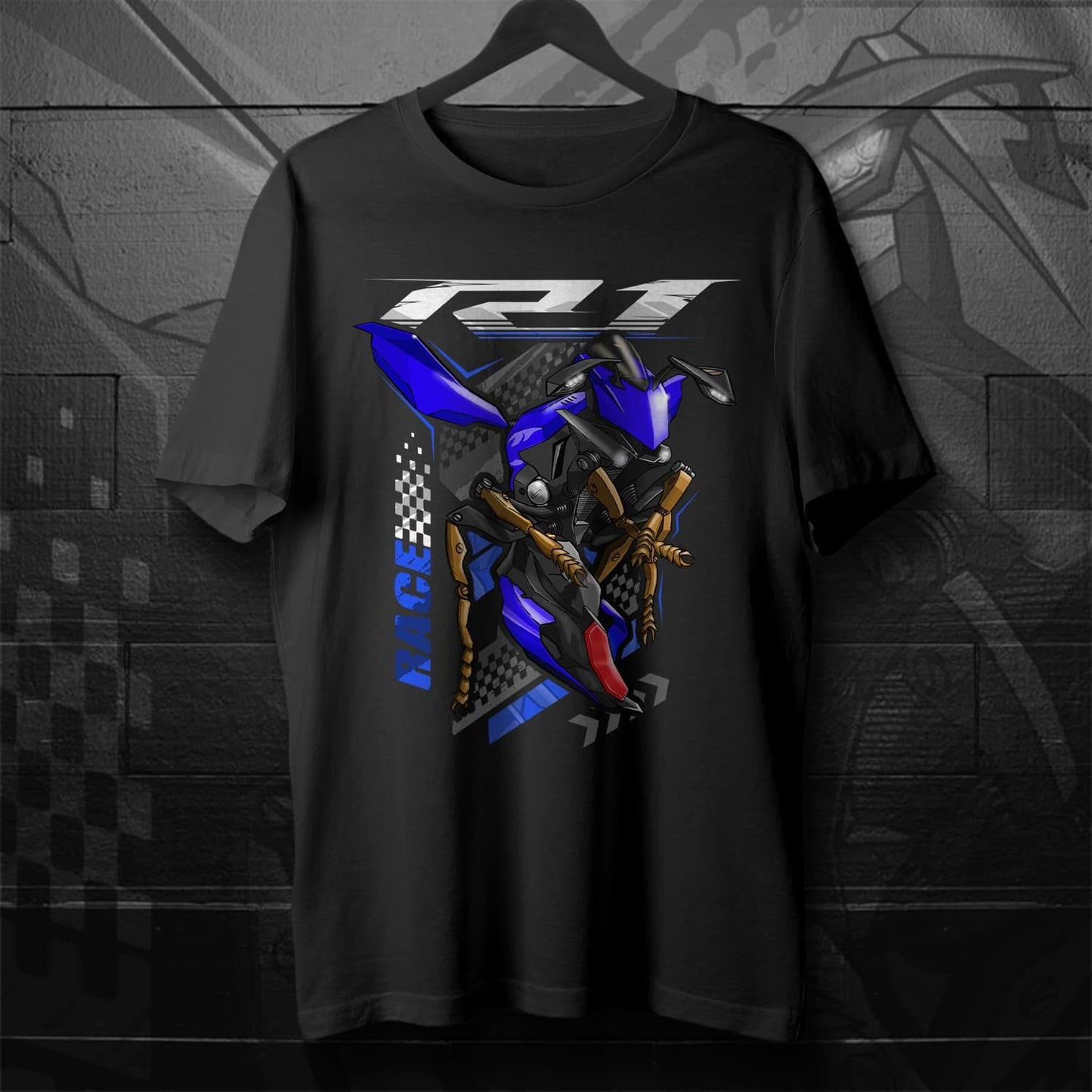 Yamaha YZF-R1 2017-19 Inspired T-Shirt - Motorcycle Tee Shirt for Riders