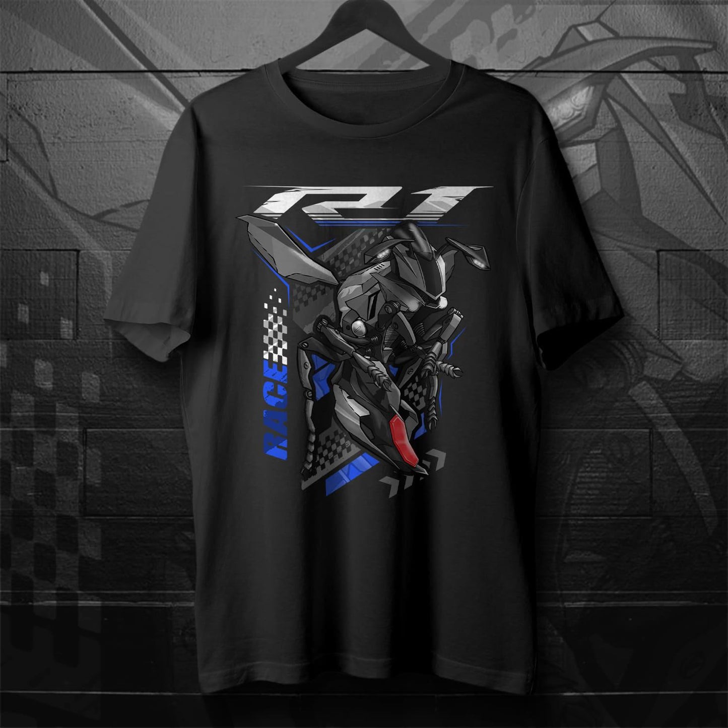 Yamaha YZF-R1 2015-17 Inspired T-Shirt - Motorcycle Tee Shirt for Riders