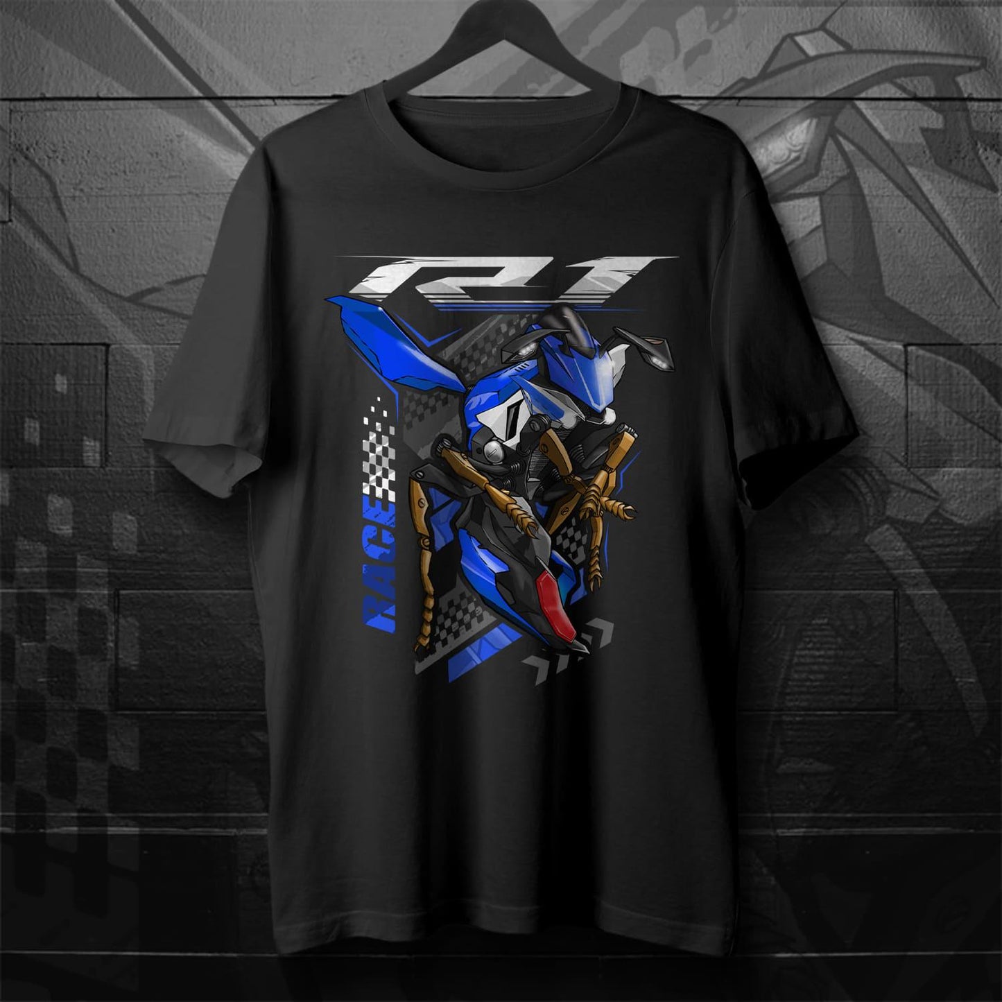 Yamaha YZF-R1 2015-17 Inspired T-Shirt - Motorcycle Tee Shirt for Riders