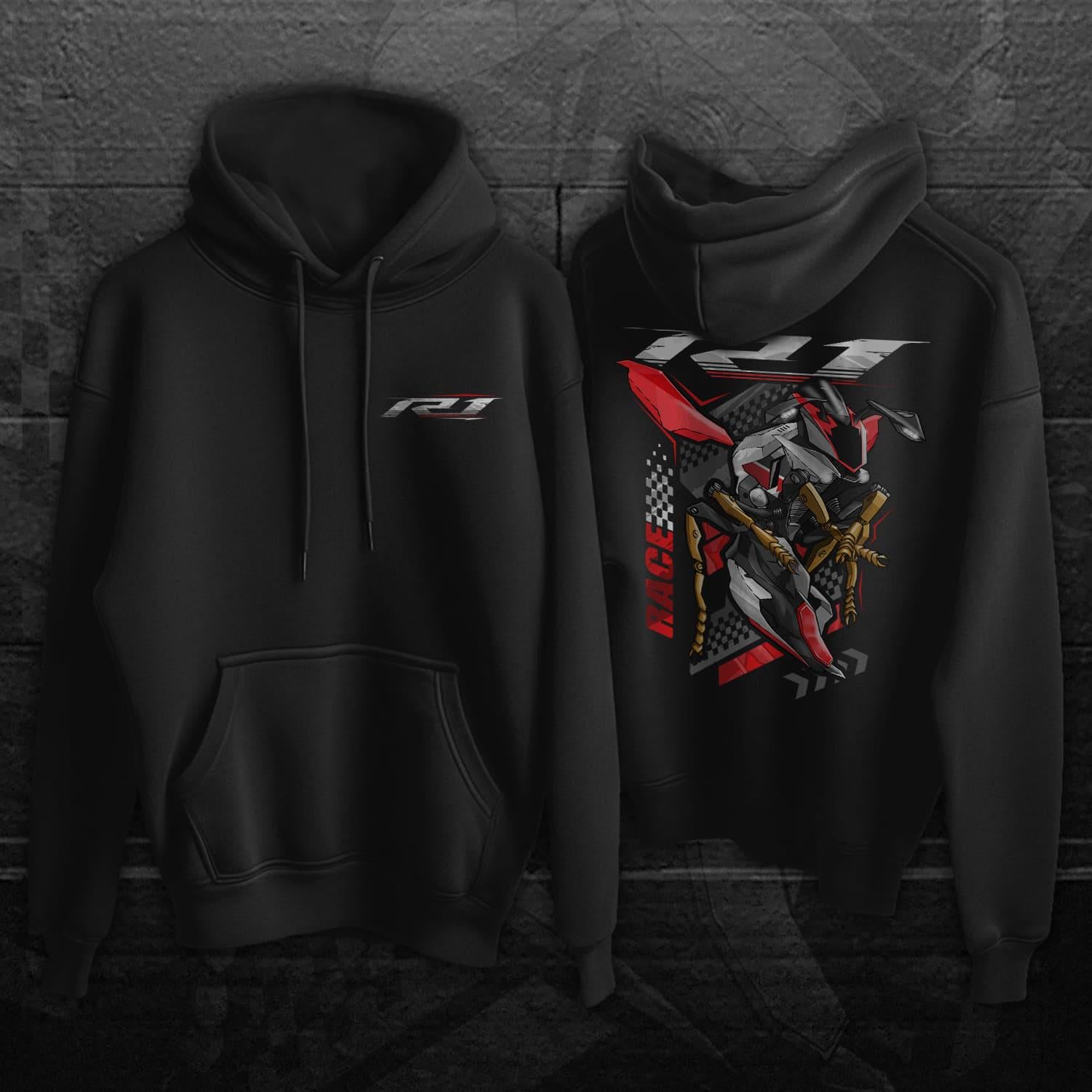 Yamaha YZF-R1 2017-19 Inspired Hoodie - Motorcycle Sweatshirt for Riders