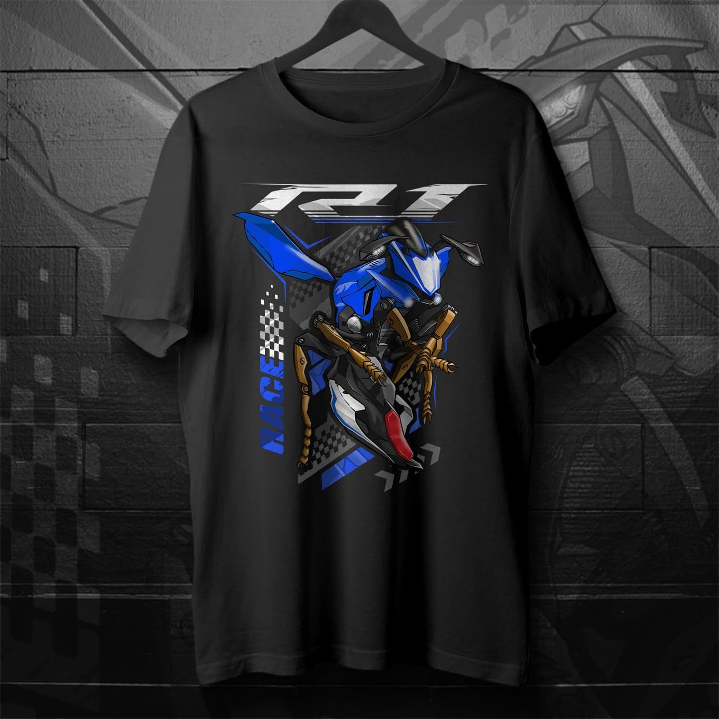 Yamaha YZF-R1 2015-17 Inspired T-Shirt - Motorcycle Tee Shirt for Riders