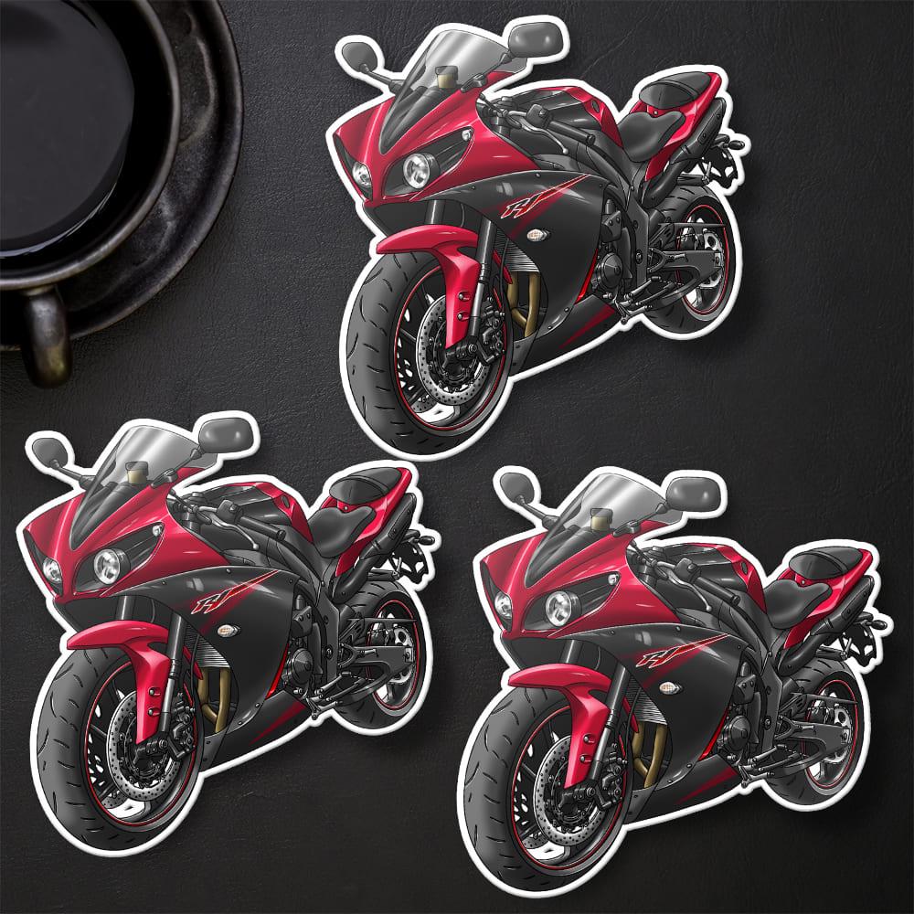 Yamaha YZF-R1 2013-14 Inspired Stickers - Set of 3 Motorcycle Decals for Riders