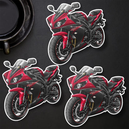 Yamaha YZF-R1 2013-14 Inspired Stickers - Set of 3 Motorcycle Decals for Riders