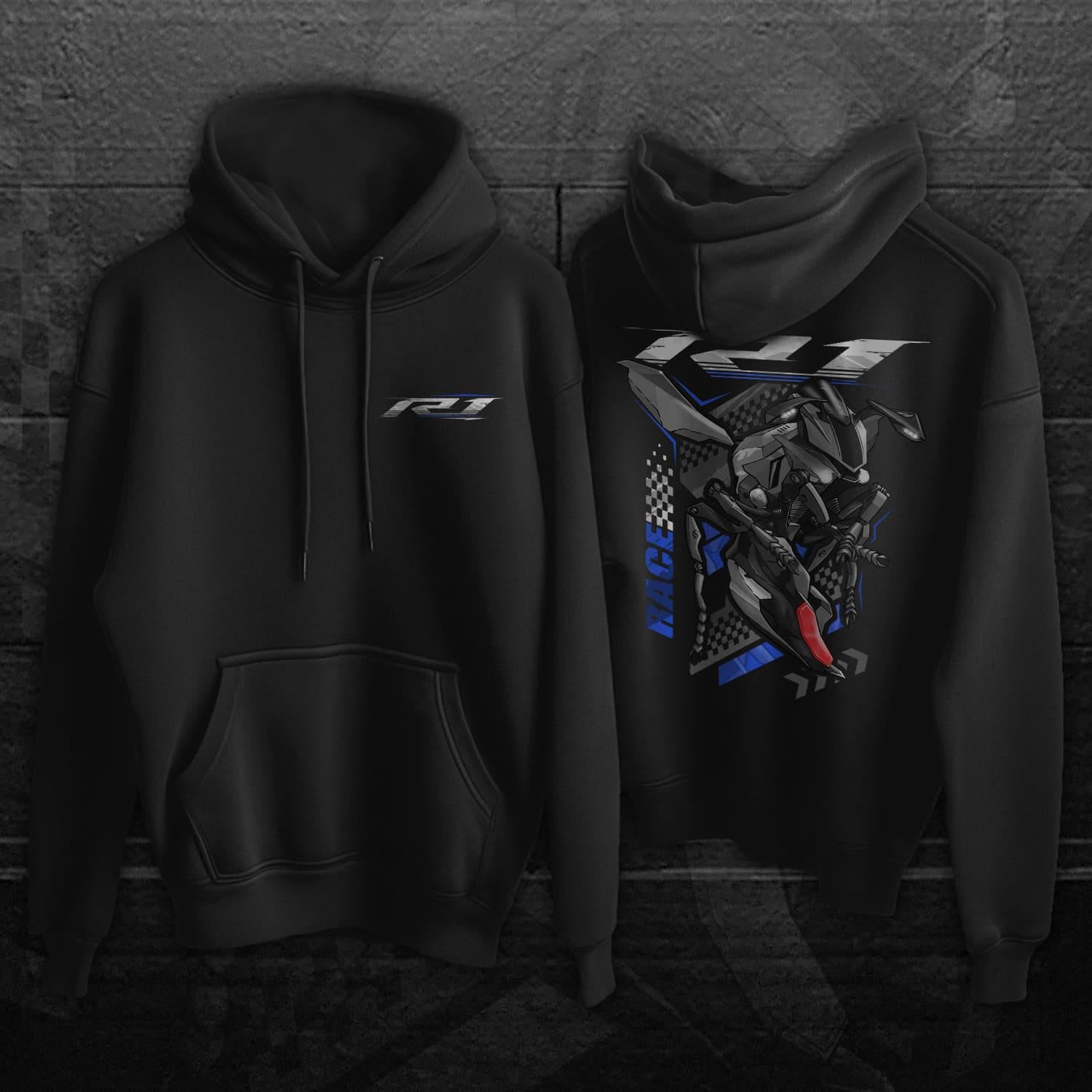Yamaha YZF-R1 2015-17 Inspired Hoodie - Motorcycle Sweatshirt for Riders